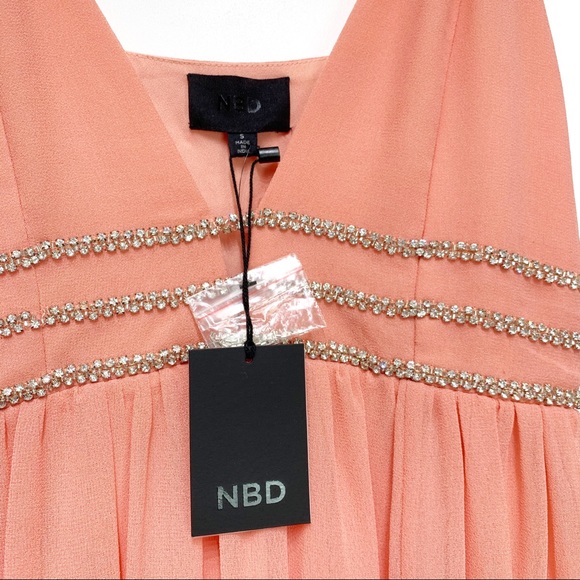 NWT NBD Giavanna Gown in Sorbet Pink - Picture 8 of 10